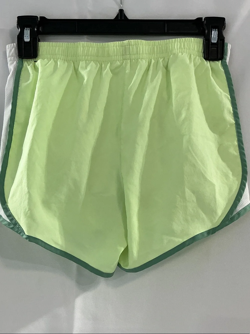 Nike Dri-Fit Neon Lime Shorts with Green Trim
